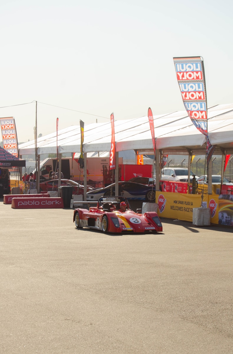 a race car on a track