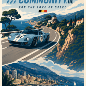 The Belgian on the Riviera — Vintage Poster